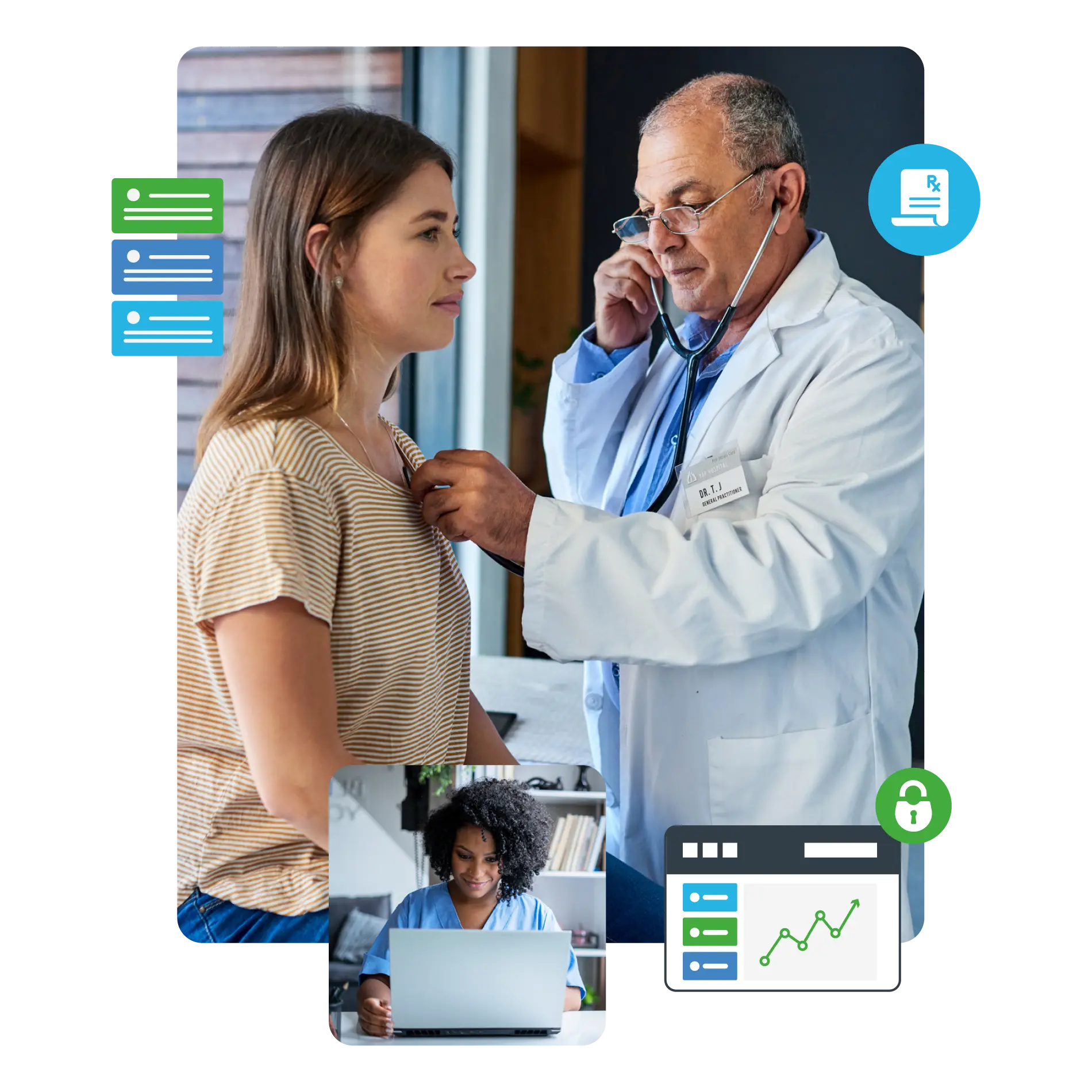 GP discussing care plan with a patient